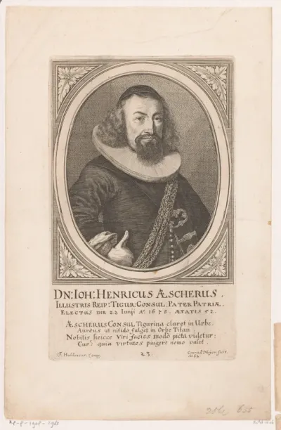 Portret van Heinrich Escher (I) op 52-jarige leeftijd