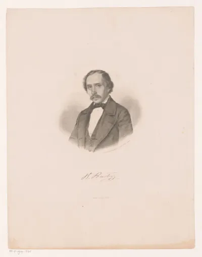 Portret van Heinrich Franz Gaudenz von Rustige