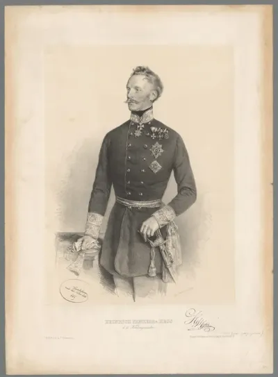 Portret van Heinrich Freiherr von Hess