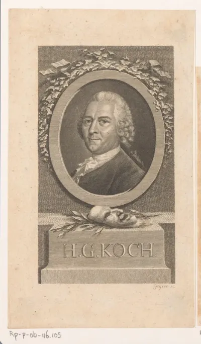 Portret van Heinrich Gottfried Koch