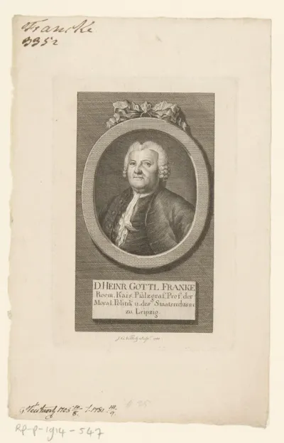Portret van Heinrich Gottlieb Francke