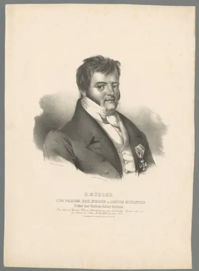 Portret van Heinrich Gottlob von Mühler
