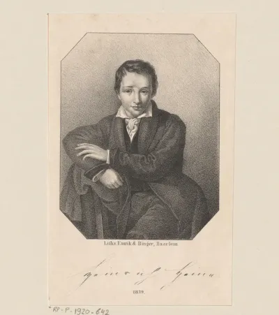 Portret van Heinrich Heine
