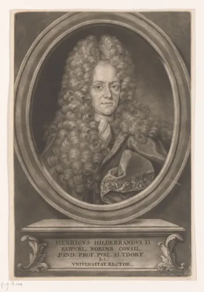 Portret van Heinrich Hildebrand