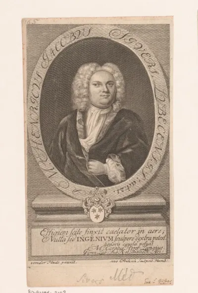 Portret van Heinrich Jakob Sivers op 21-jarige leeftijd