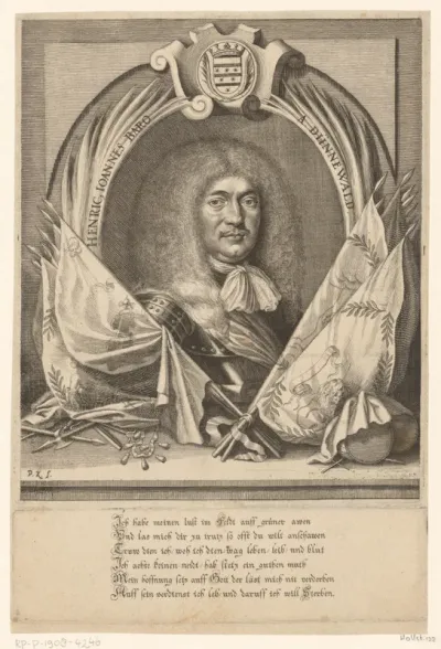Portret van Heinrich Johann von Dünnewald