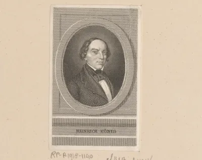 Portret van Heinrich Joseph König