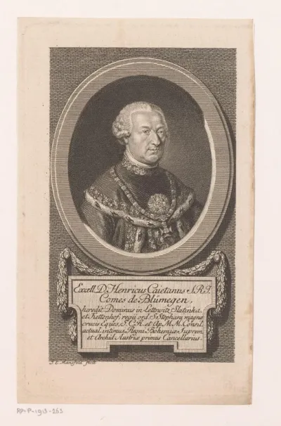 Portret van Heinrich Kajetan von Blümegen