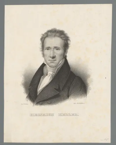 Portret van Heinrich Keller