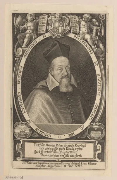 Portret van Heinrich Knöringen, bisschop van Augsburg