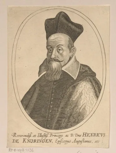 Portret van Heinrich Knöringen, bisschop van Augsburg