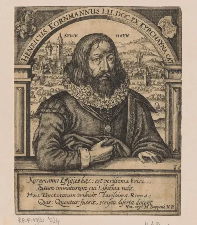 Portret van Heinrich Kornmann
