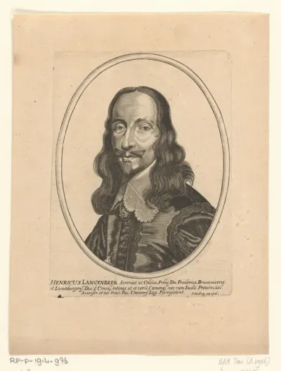 Portret van Heinrich Langenbeck