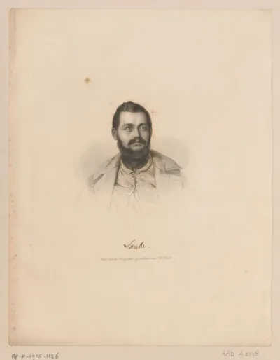 Portret van Heinrich Laube