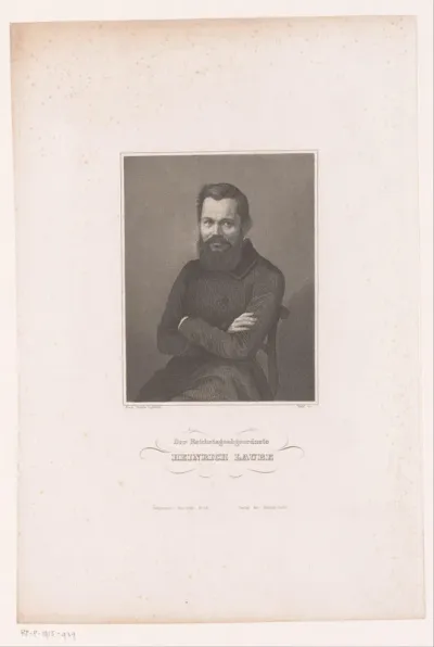 Portret van Heinrich Laube
