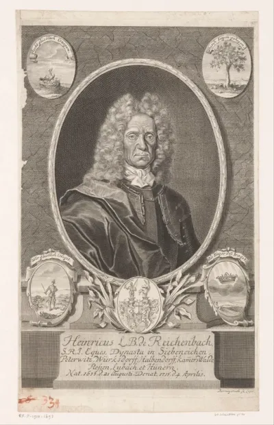 Portret van Heinrich Leopold, Baron von Reichenbach