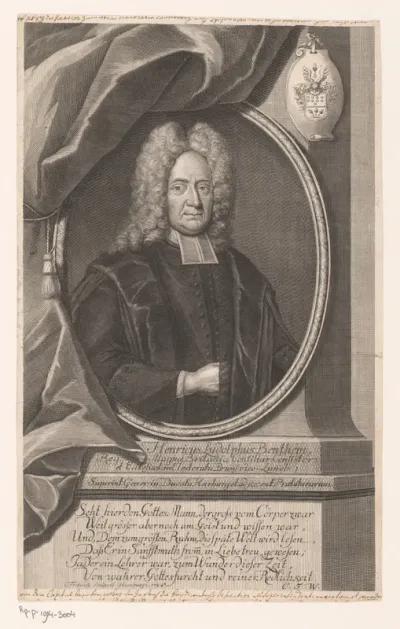 Portret van Heinrich Ludolph Bentheim