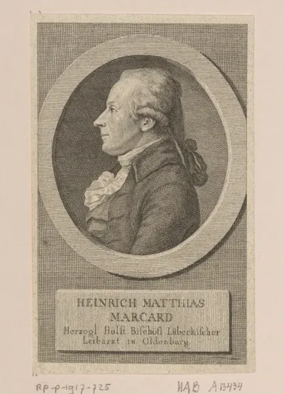 Portret van Heinrich Matthias Marcard