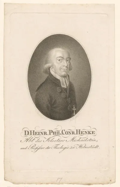 Portret van Heinrich Philipp Conrad Henke