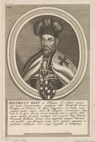 Portret van Heinrich Reuss von Plauen