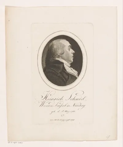 Portret van Heinrich Schmid