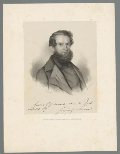 Portret van Heinrich Simon