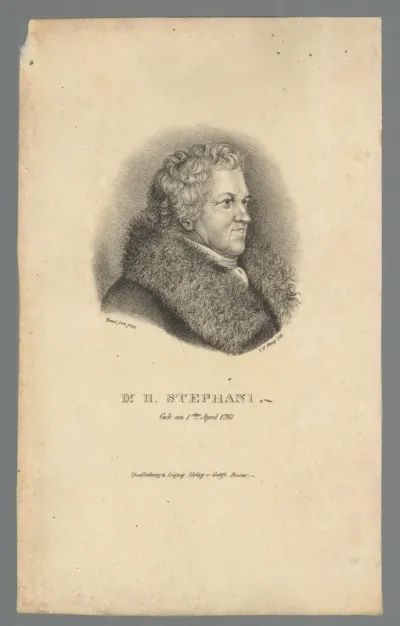 Portret van Heinrich Stephani