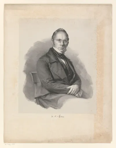 Portret van Heinrich Theodor Rötscher
