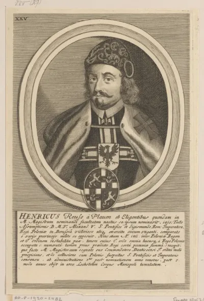 Portret van Heinrich von Plauen