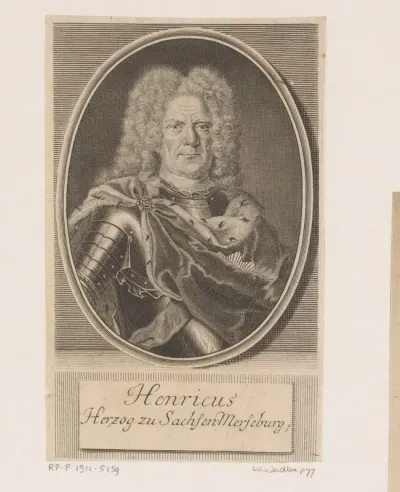 Portret van Heinrich von Sachsen-Merseburg