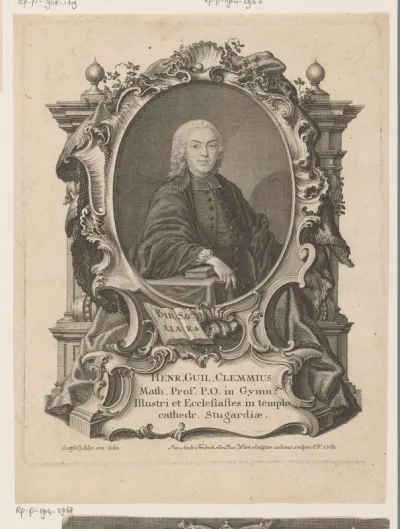 Portret van Heinrich Wilhelm Clemm