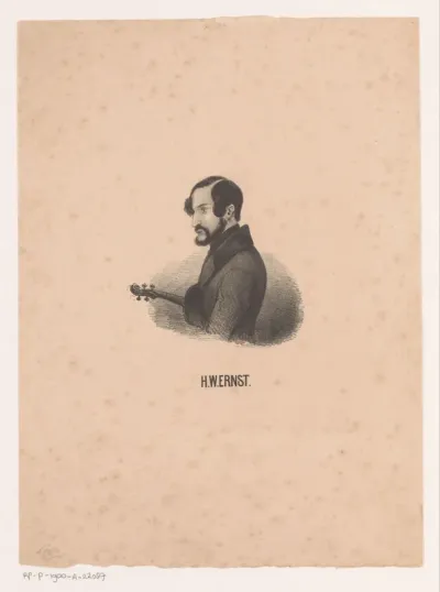 Portret van Heinrich Wilhelm Ernst