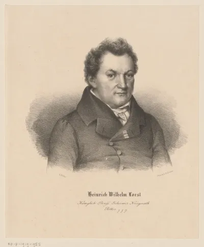 Portret van Heinrich Wilhelm Loest