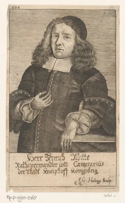Portret van Heinrich Witte
