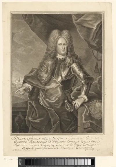 Portret van Heinrich XI, graaf Reuss-Schleiz