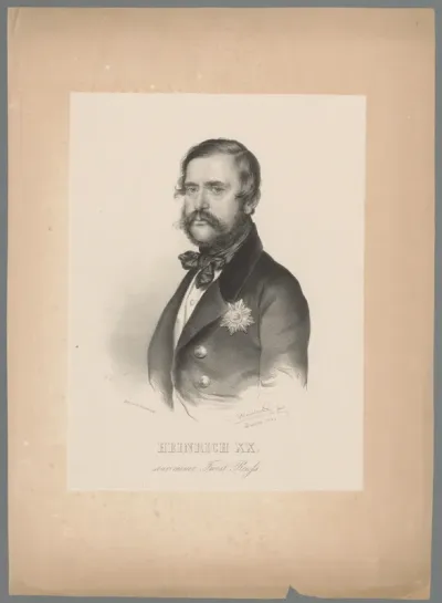 Portret van Heinrich XX, vorst van Reuss