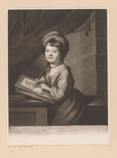 Portret van Helena Beatson als kind