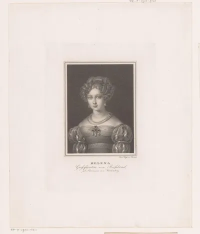 Portret van Helena Charlotte von Württemberg