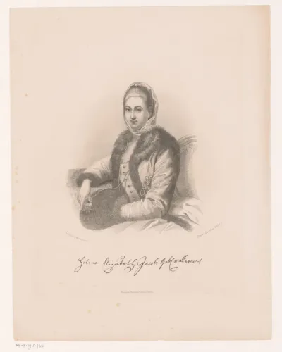 Portret van Helene Elisabeth Jacobi