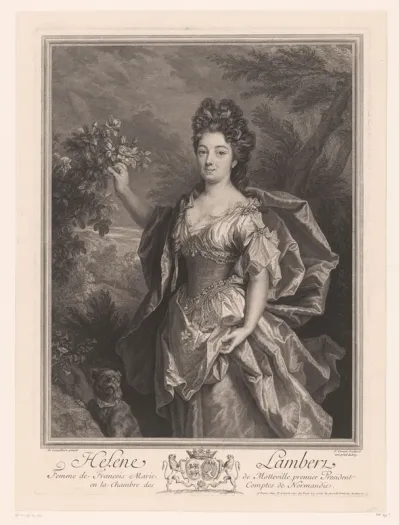 Portret van Hélène Lambert, Madame de Motteville