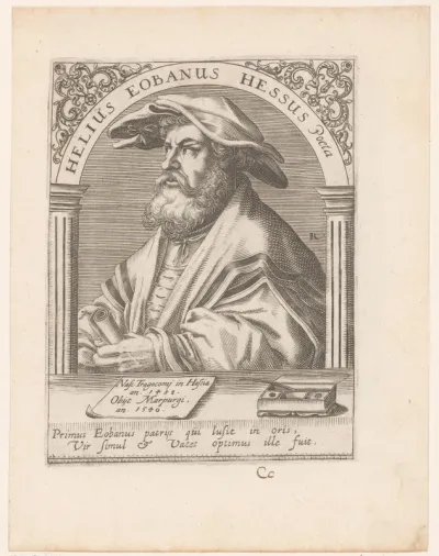 Portret van Helius Eobanus Hessus