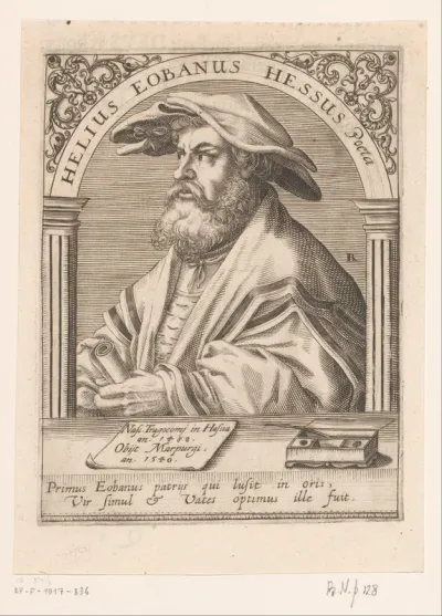 Portret van Helius Eobanus Hessus