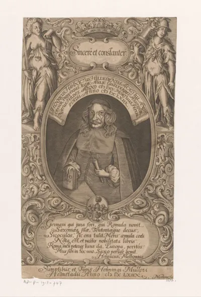Portret van Hendrich Hahn
