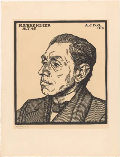 Portret van Hendricus Petrus Bremmer