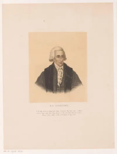 Portret van Hendrik Albert Schultens