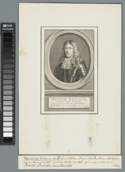 Portret van Hendrik Casimir II, graaf van Nassau-Dietz