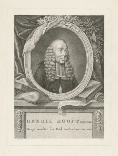 Portret van Hendrik Danielsz. Hooft, burgemeester van Amsterdam