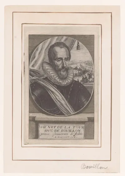 Portret van Hendrik de La Tour d'Auvergne
