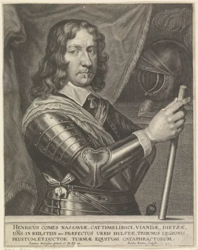 Portret van Hendrik, graaf van Nassau-Siegen