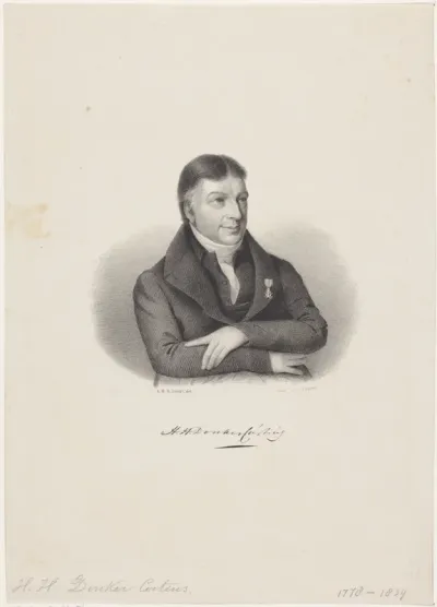 Portret van Hendrik Herman Donker Curtius